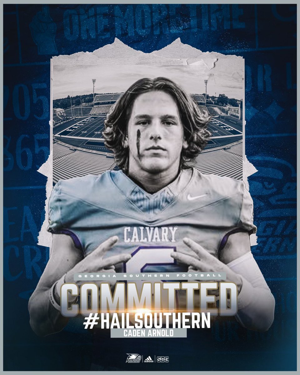 💯% COMMITTED! #GATA🦅 <a href="/stroudmr/">Mark R Stroud</a> <a href="/Cavalier_Sports/">Calvary Day School Athletics</a> <a href="/GSCoachHelton/">Clay Helton</a> <a href="/CoachRyanAplin/">Ryan Aplin</a> <a href="/GSAthletics_FB/">Georgia Southern Football</a>