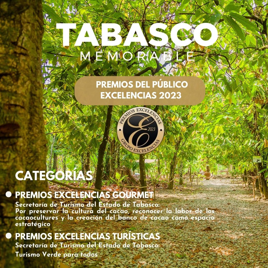 Estamos nominados en los Premios del Público Excelencias 2023, del Grupo Excelencias

👉Vota por #Tabasco: n9.cl/4dl0f

#TabascoMemorable #GrupoExcelencias #premiosexcelencias