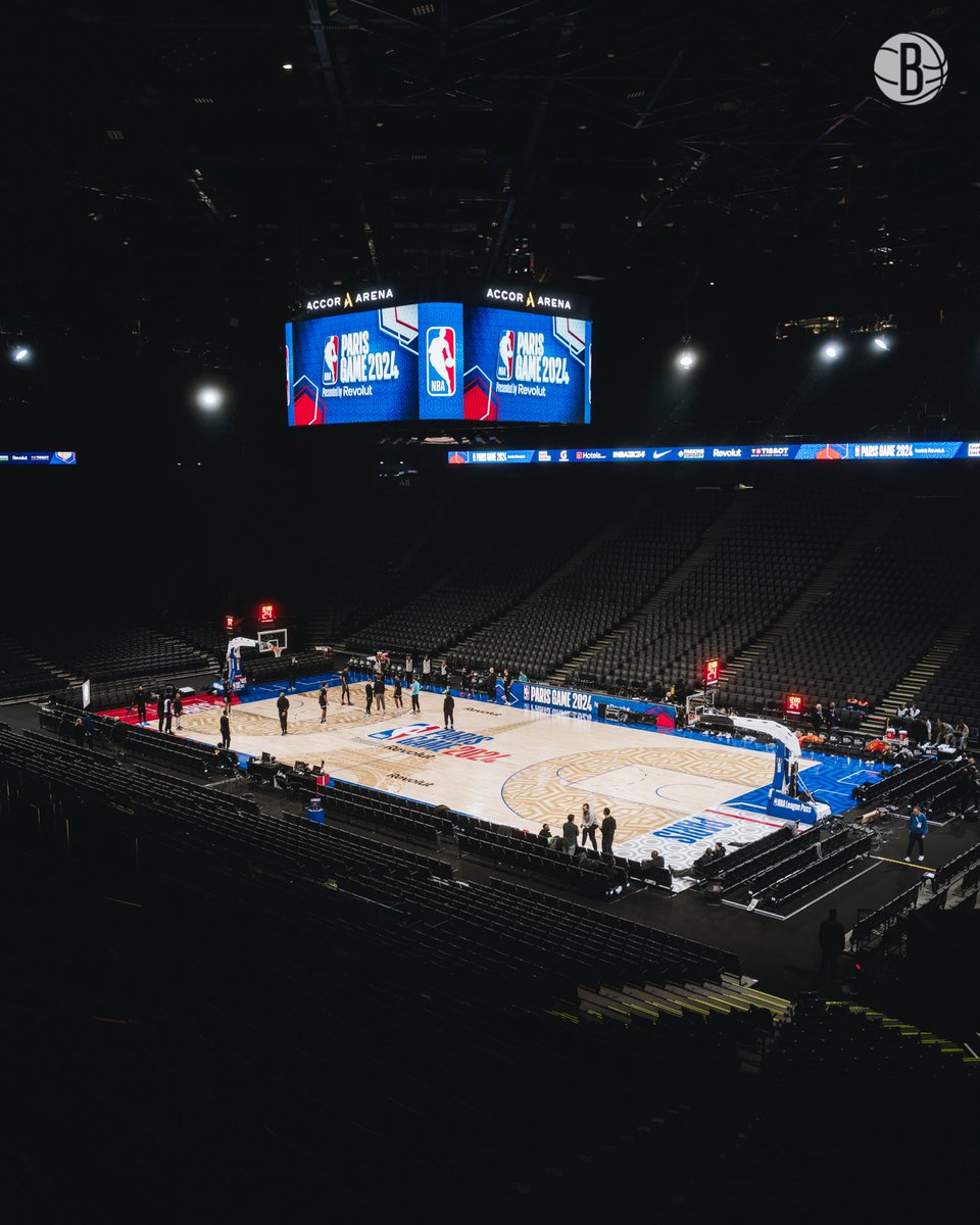 BrooklynNets's tweet photo. New location unlocked 🇫🇷

#NBAParis https://t.co/tSsnAKKBX8
