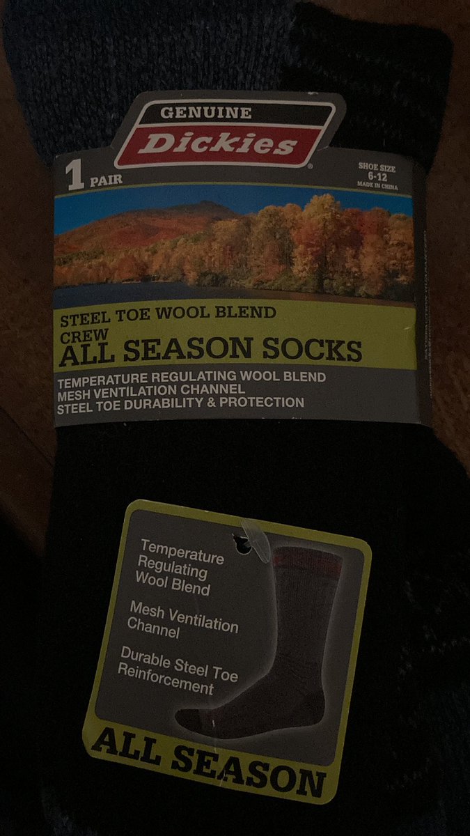 These Dickies socks really help in situations like this.
