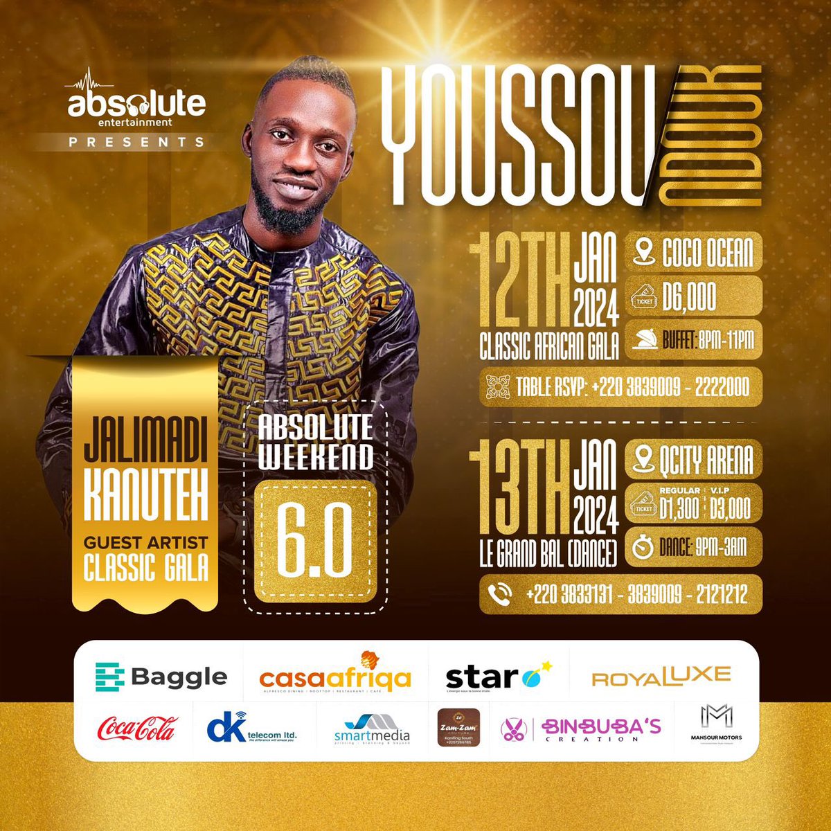 BBlackBarbie's tweet photo. Nawone Fawone🙌🏾
@jalimadii performing on Friday, 12th January live at Coco Ocean
#HewHew
#YoussouNdour
#AbsoluteeWeekend
#AbsolutelyBiggerAndBetter https://t.co/e2Z5xZLGYM