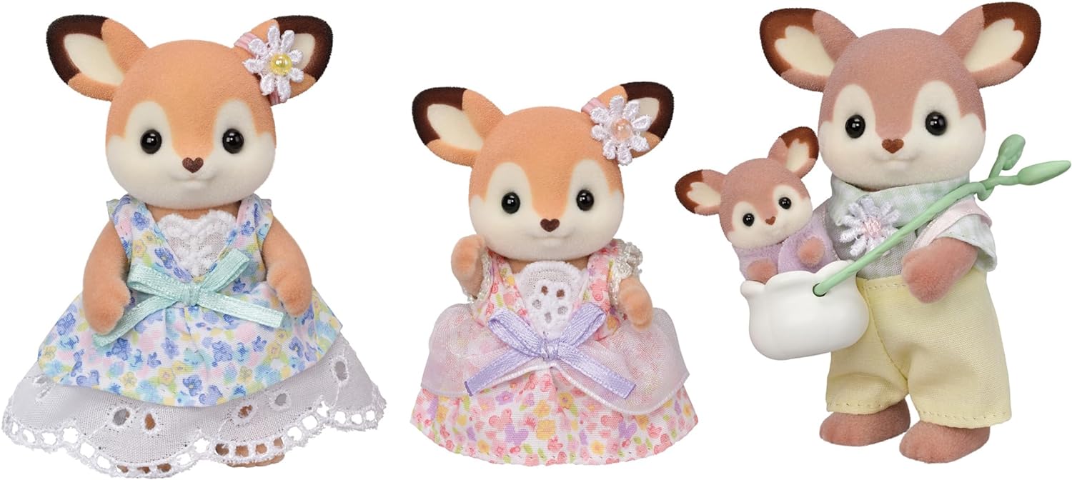 美品）シルバニアファミリー シカファミリー 廃盤レア品 汚らしい