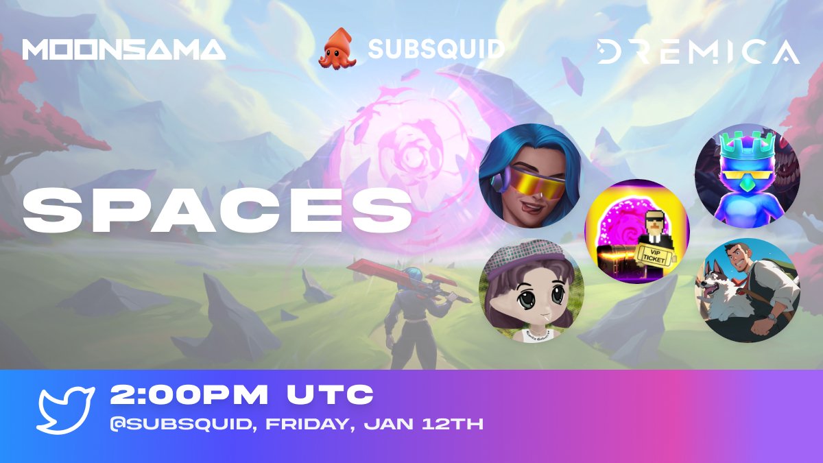 Tune in to tomorrow's Spaces with <a href="/subsquid/">SQD 🐙</a> and <a href="/DremicaOfficial/">Dremica</a> tomorrow at 2pm UTC!

We have a lot to unveil about will be the biggest catalyst and change for Moonsama so far! 🔥

Set your reminders here to join us! 👇

x.com/i/spaces/1eaKb…