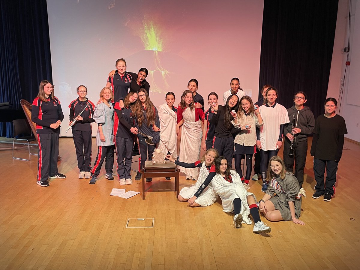 nhehs's tweet photo. #ThrowbackThursday to the end of term when Y9 Red performed a play entirely in Latin! 🏛️👏
https://t.co/G21e9iuX5A
#Classics #learningLatin https://t.co/xS9M3vpvCM
