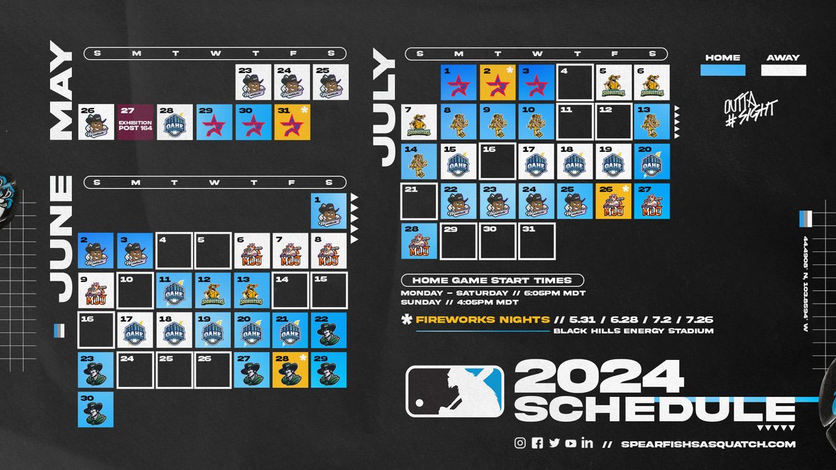 sprfshsasquatch's tweet photo. We made a slight change to our schedule...can you spot it!? https://t.co/3mpZB9eiH5