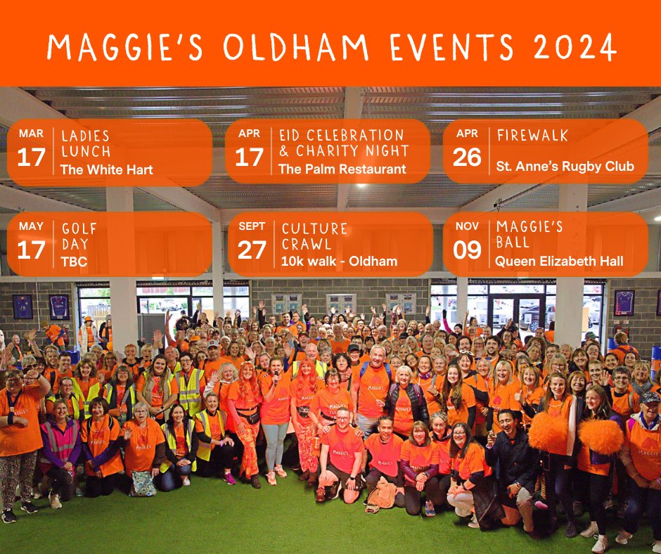 🔸 2024 dates for your diaries 🔸 We've got some brilliant events coming up this year... here are some key dates for you to remember 📆 More info to follow 🧡