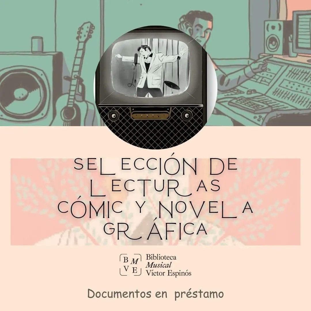 bmusicalmadrid's tweet photo. En la biblioteca hemos hecho una selección de cómics y novelas gráficas que versan sobre música y músic@s. Ven a disfrutar de las imágenes que hablan de la música. 🤩💿🎼 #comicsmusicales https://t.co/cvC1rbaiK0