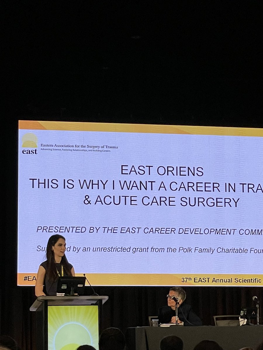 WGAndrewsMD's tweet photo. Proud of my co-fellow @SiminGolestani for her EAST Annual Oriens Essay-winning presentation! #EAST2024 More strong work from @MCWtraumaacs https://t.co/7Ye5U2CGm2