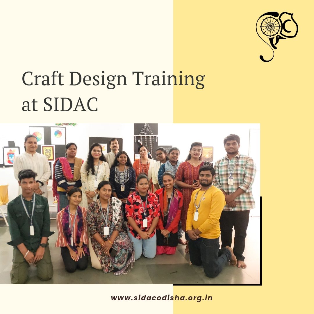 Sidac_Odisha's tweet photo. Students of the Certificate Course in Craft Design at SIDAC are studying the principles of Color & Composition in Product Design, guided by skilled professionals.
#EnrichingCraftsmanship #SIDAC #Handicraft #CraftDesign #skilling #skilldevelopment https://t.co/b9Yd5o1ye3