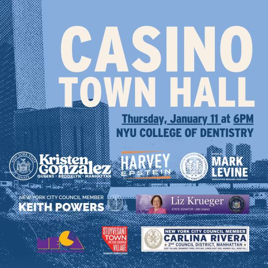 TONIGHT: Join neighbors and local leaders at a town hall to discuss the proposed plan for a casino in Midtown East. Please RSVP here bit.ly/midtown-east-c…