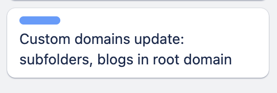 telescope_ac's tweet photo. Meanwhile we're getting a bit more ambitious: The plan is to rewrite certain parts related to custom domains, &amp; make it possible to attach blogs to subfolders (like yourdomain.dom/blog)

See our detailed roadmap: https://t.co/BAJJg6lJVn https://t.co/0t4o1NdvOB