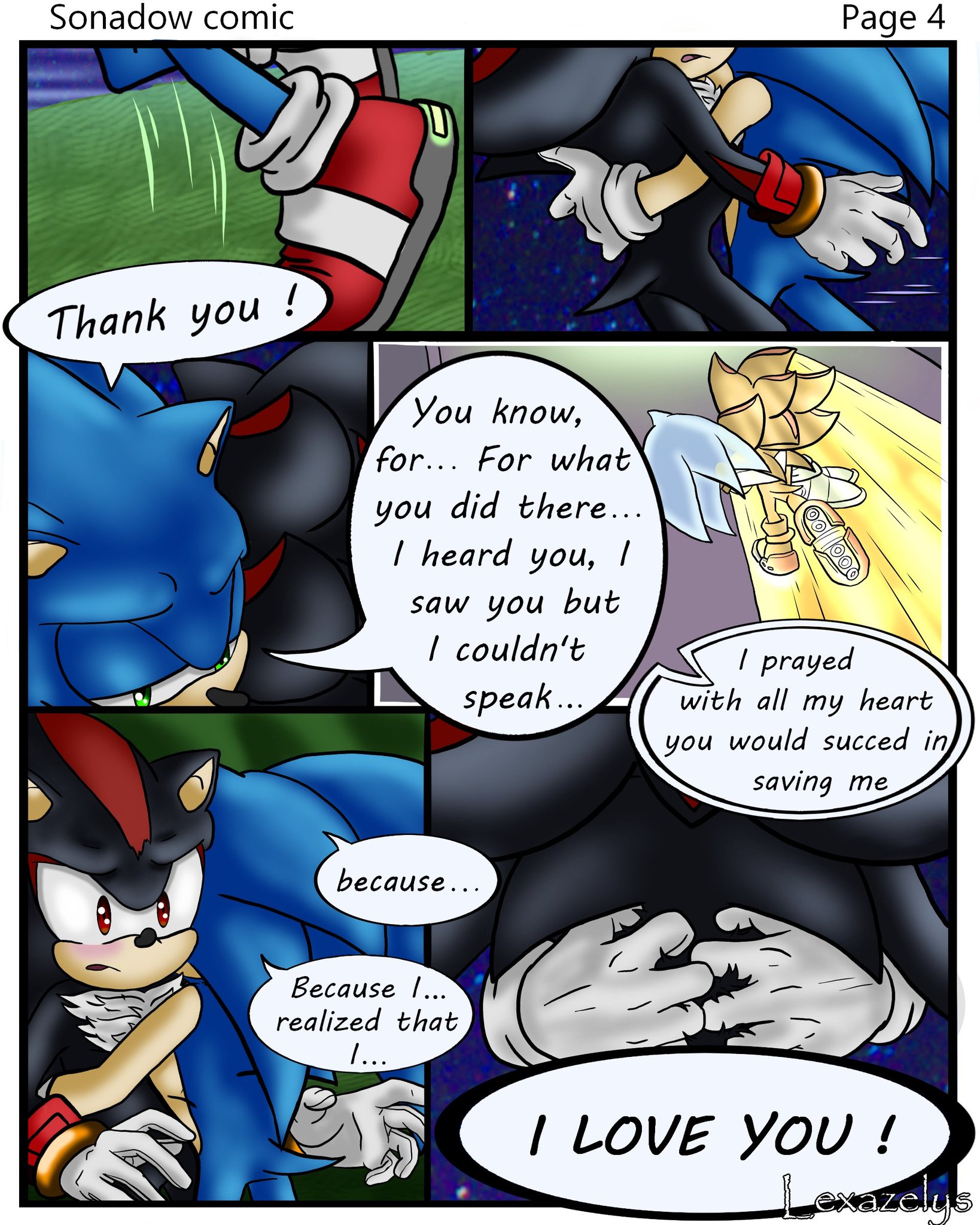 Sonic comic part 4//1/4 // sonadow??