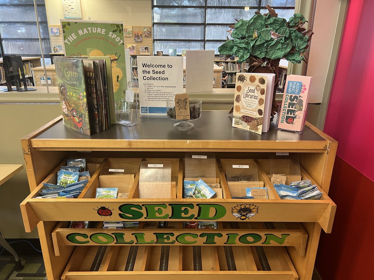 erinmillerpt's tweet photo. @thisone0verhere Ours has a “Seed Collection”!  🥰🪴🌸🌻 @AustinPublicLib https://t.co/y531BebaWl