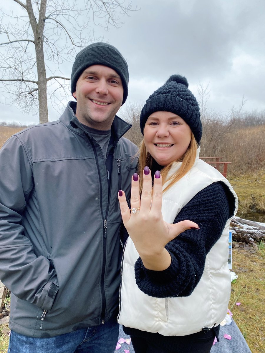 KasperMeagan's tweet photo. A little life update! 12.31.23 💍 My years of planning D54 events has prepared me for this upcoming year of wedding planning! https://t.co/v2tkilehlj