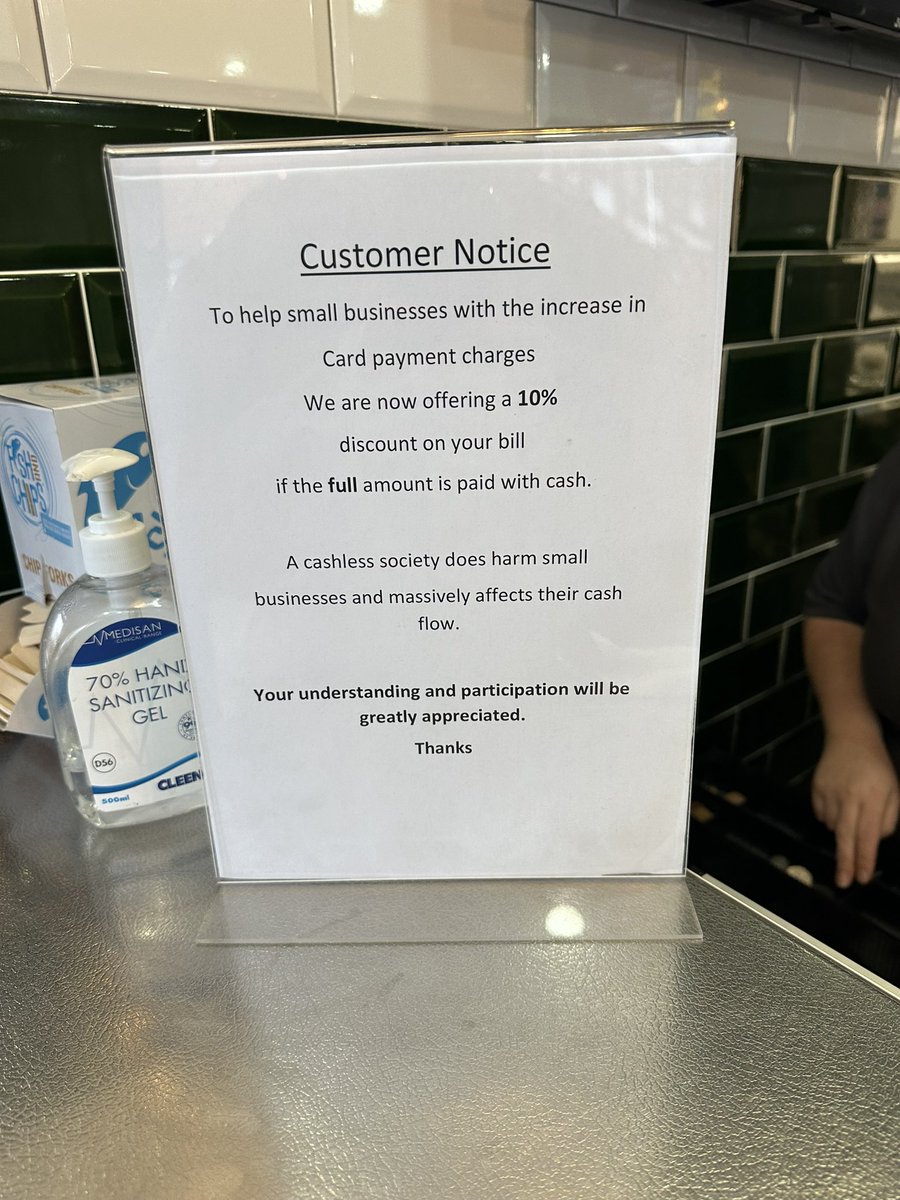 Popping out for lunch this afternoon I saw glaring evidence of the harm that card machine fees are inflicting on small businesses. Today’s payment tools are no longer fit for purpose.

In an increasingly cashless world, #PayByBank can bridge the gap ❤️