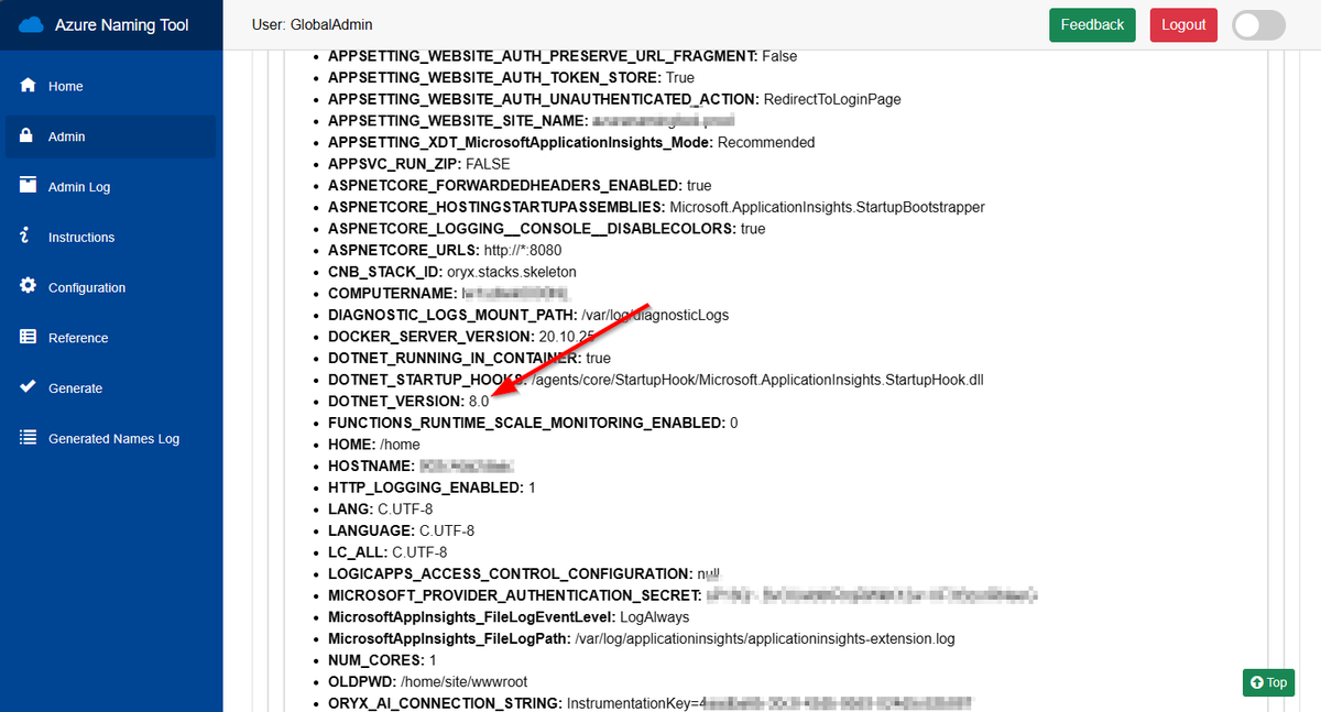 AzureNamingTool's tweet photo. Azure Naming Tool Version 4.0.0 Released!

This is a major update to the tool, including an upgrade to .NET 8, new site settings, and updated name generation. Be sure to review the Release Notes for important upgrade instructions!

https://t.co/kfUGnTygUV

#Azure #BestPractices https://t.co/8iShMz9gmk