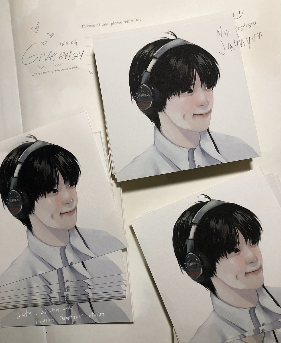 _idnoxx's tweet photo. 🎧🤍  giveaway jh 
mini postcard - 100 ea

date : 27 Jan 2024
time: tba 
location: Thammasat Stadium

( pls show this tweet ) 
#NCT127_NEOCITY_THE_UNITYinBKK https://t.co/WuCXOnrqeH