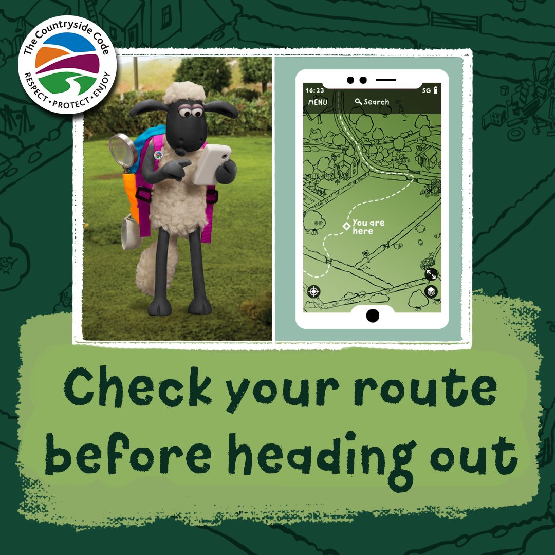 Maps can be a great way to plan your adventure! When outdoors make sure you follow the Countryside Code: 📲 Plan your journey before you head out 🌧 Check local conditions 💪 Be prepared - take the things you need to be ready for anything #TheCountrysideCode