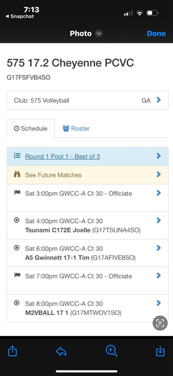 Little Big South Saturday schedule!
 17- Cheyenne on Court 30! 
So excited for the first tournament of the season!! 🏐💙🤍
