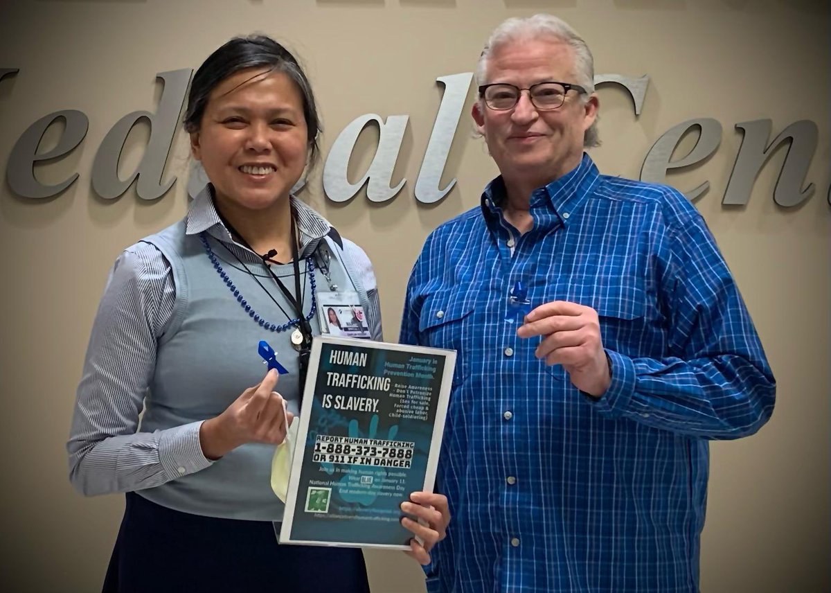 Raising awareness is the first step to #EndHumanTrafficking! Today is National Human Trafficking Awareness Day and #WearBlueDay in the United States. We wear blue to raise awareness about human trafficking!