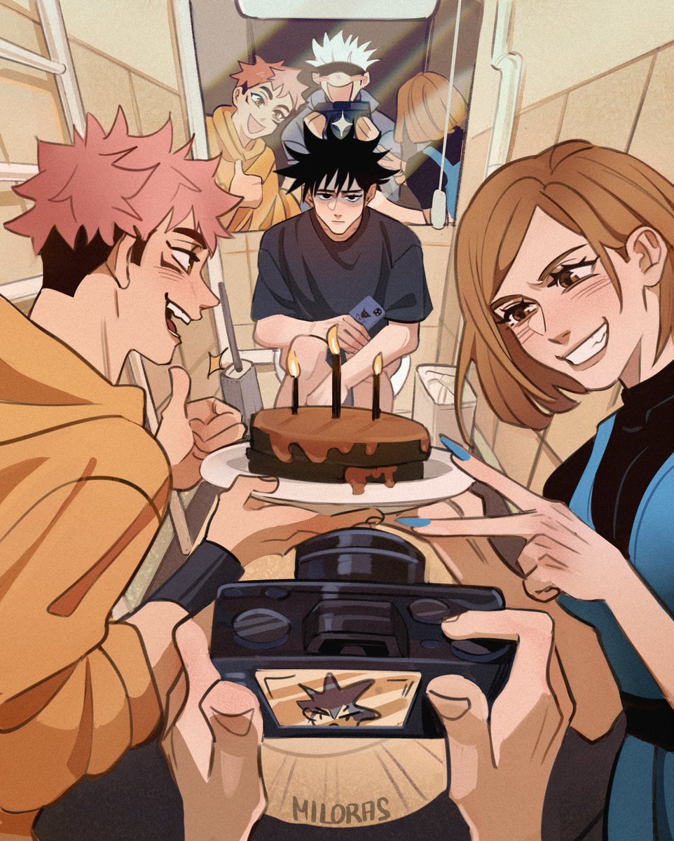 AngryMiloras's tweet photo. small doodle for Megumi’s birthday which was back in December😔😔 
happy birthday my boy🫶🏻💕💕
.
imagine you’re sitting in the toilet at 12 o’clock at night and THEY come to you
.
#jujutsukaisen #jjk https://t.co/P4GeEbXJC3
