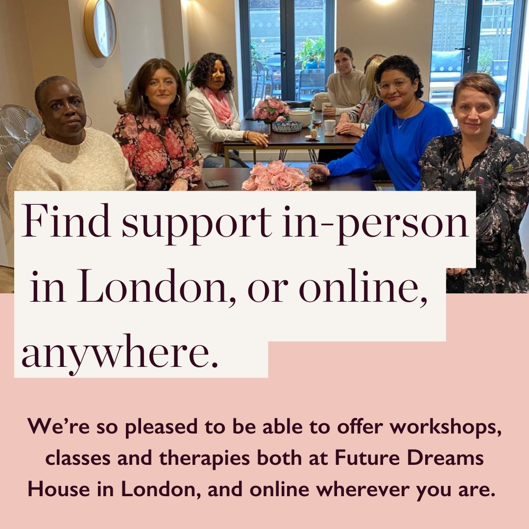 Whether you were diagnosed today or ten years ago we can support you, and those you love. Click the link to find out more about accessing our support. bit.ly/3EQwmHr #futuredreams #support #breastcancer #breastcancersupport #london #supportcentre #workshops