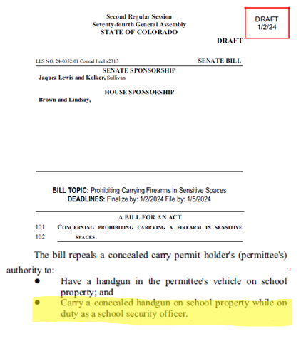 News9mm's tweet image. DEFENSELESS. Democrats are crafting a bill to disarm school security officers on campus to make it easier for mentally unstable killers to murder more kids in schools.

That is the Most Colorado Thing we have seen today.

#coleg #copolitics #9News #HeyNext