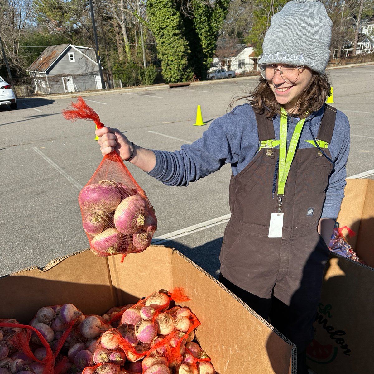 Turnips! An example of the fresh produce we give out during our Pop-Up Markets -- the no-cost food distributions the Food Bank organizes and facilitates. Now🤔, what is the best way to enjoy a turnip? In soups and stews is one way these veggies are enjoyed! #noonegoeshungry