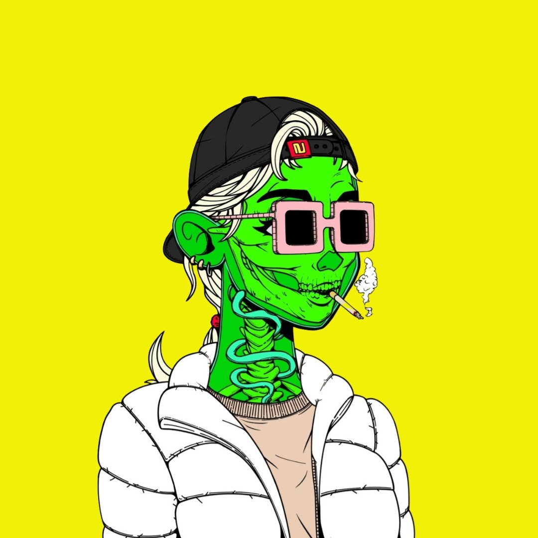 hennessNFT's tweet photo. I like this background : solid yellow.. a vibrant combination of colors #NFA $NUD #DYOR #Buliish S2 Nuddies 2222 https://t.co/A48KxSVck1