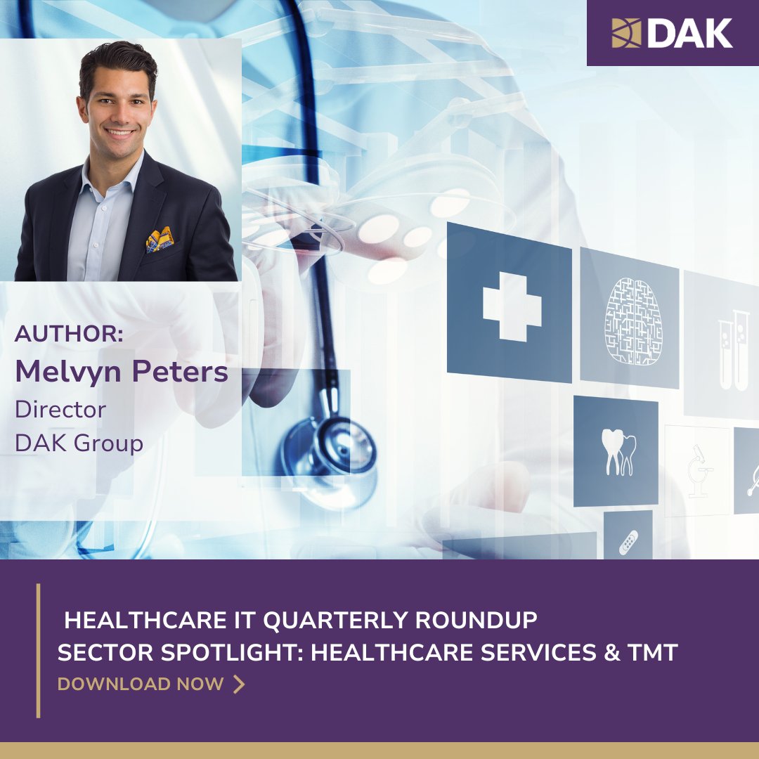 TheDAKGroup's tweet photo. Our latest Healthcare IT Report unveils the resurgence of strategic buyers, emerging tech innovations, and more. Don't miss the exclusive fireside chat with Les Levinson of Robinson+Cole, offering invaluable insights for 2024. Download now! https://t.co/SBpHEJZUJW https://t.co/o54tR2LWmN