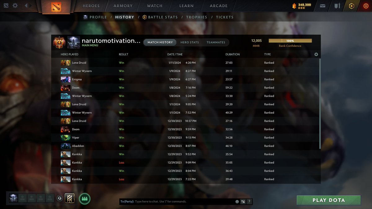 📣 12 wins, 12.000 📣
LFT3