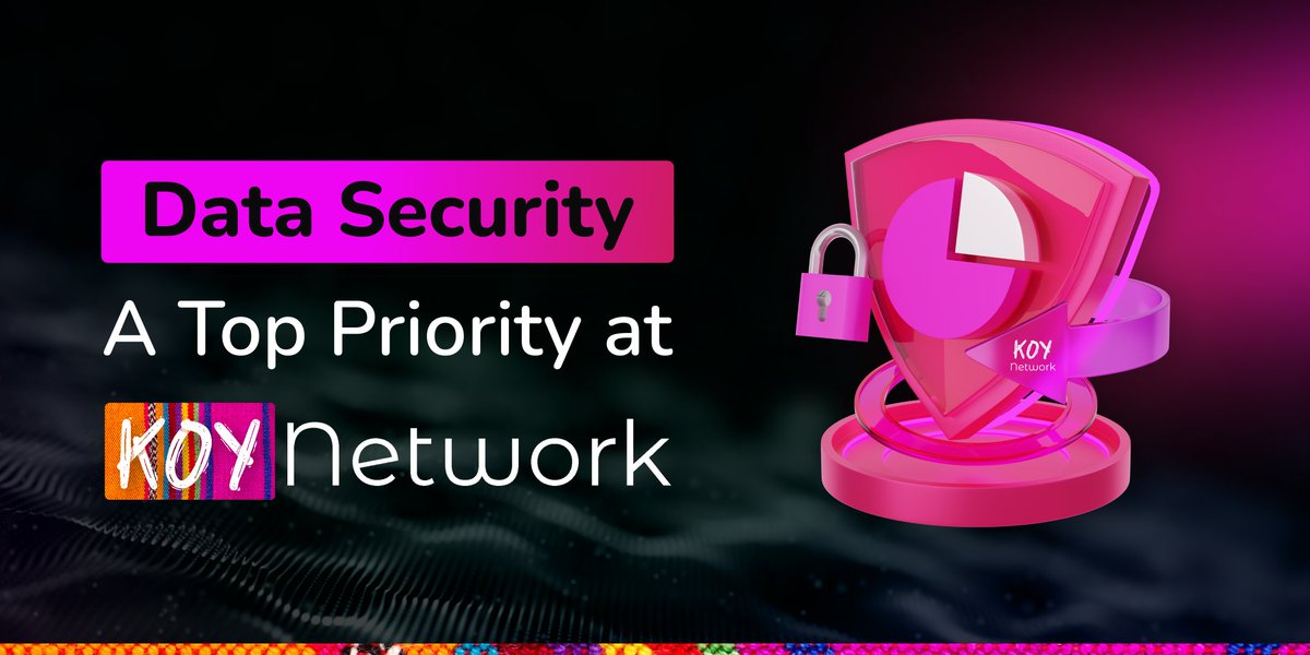 KoyNetwork's tweet image. 🔐Data security is paramount!! 

At #KOYNetwork, we prioritize data security above all else. Leveraging advanced #blockchain technology, we provide robust solutions that safeguard your data with the highest levels of security and confidentiality. 🪪

Find out more:
