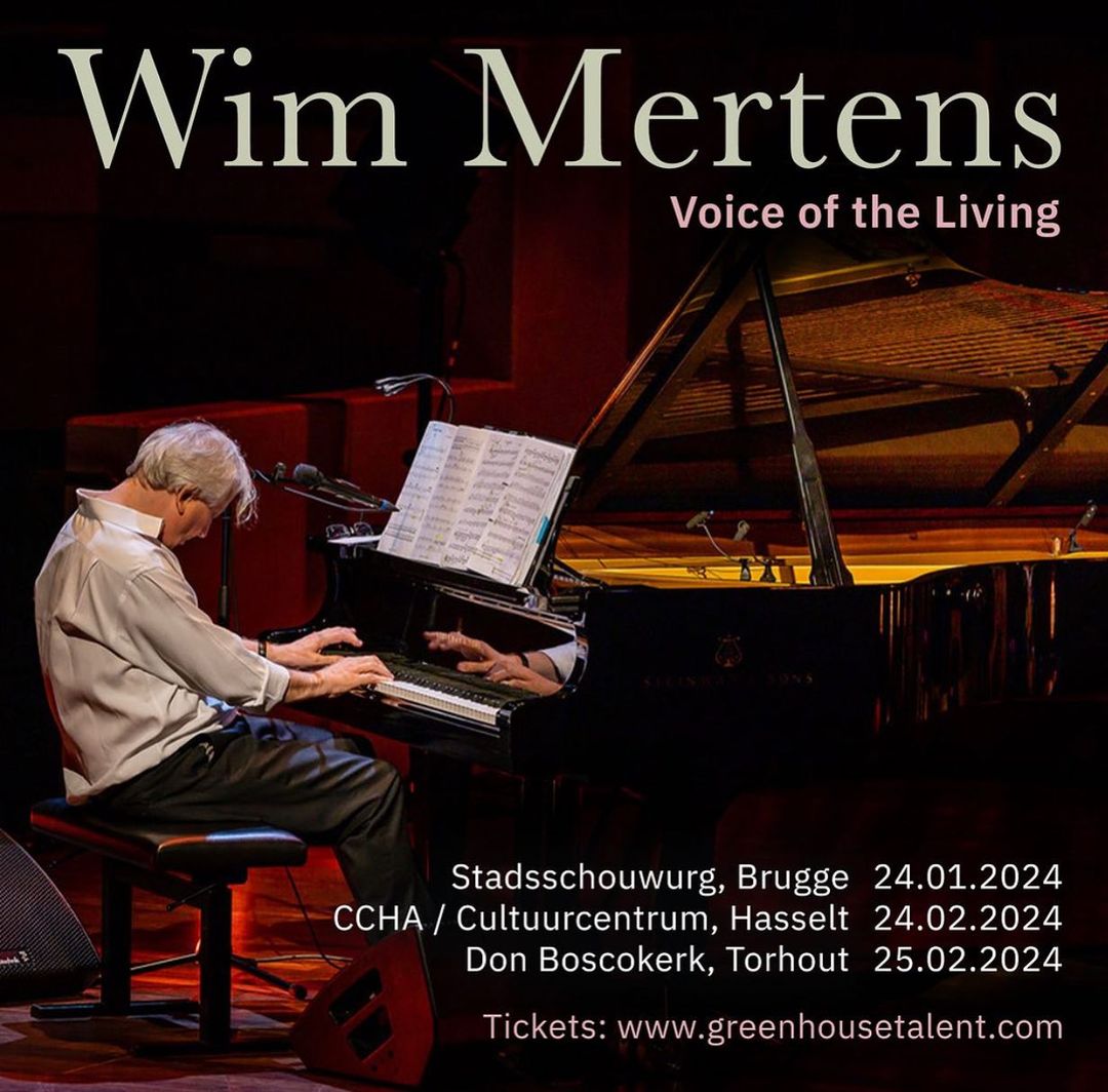 WimMertensBE's tweet photo. Upcoming shows in Belgium 🔊
- 24.01 Brugge, Cultuurcentrum Brugge is #soldout
- 24.02 Hasselt, CCHA/cultuurcentrum Hasselt  #lasttickets
- 25.02 Torhout, Cultuurcentrum de Brouckere #lasttickets

🎟️info at https://t.co/iLwSZjctDX https://t.co/BK9cpHGRoC