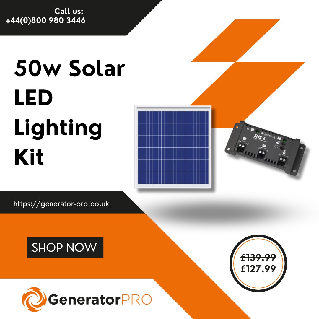 GeneratorPro1's tweet image. Solar LED Lighting Kit - NOW ONLY £127.99 

BUY: generator-pro.co.uk/product/50w-so…

#lightingkit #lighting #solarled #solar #solarenergy #generatorpro