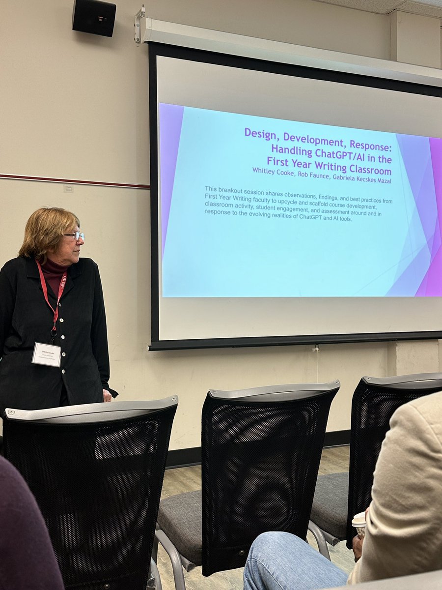 Ready for the first break out! How do you handle AI in the classroom? #catafc24