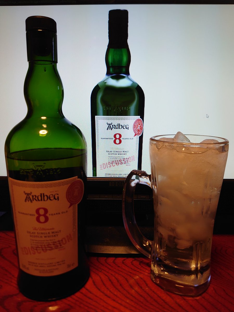 takeroaig's tweet photo. 昨日も今日も夕飯&飲み始めが23時前後だったので今日はデュワーズのカリビアンスムースとこれのハイボール1杯ずつで終わりのつもりだったのに美味しくてつい4杯目でもう1時🥱
昨年末はストレートでしか飲んでいませんでしたがハイボールのほうがいいな
終売は残念
#アードベッグ
#FORDISCUSSION https://t.co/kFgNB7v76s