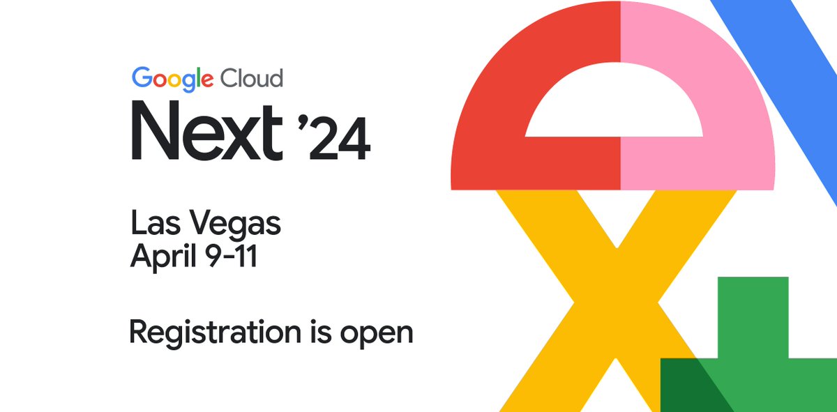 GoogleCloudTech's tweet photo. Pssst: Early registration for #GoogleCloudNext is now open at a discounted rate of $999 USD* (that’s 50% off the full ticket price) and includes one year of #InnovatorsPlus (limited quantity)—available through January 31.
Register today → https://t.co/pklIz3DR8E https://t.co/FtDls7zS7T
