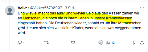 ZDummheit's tweet photo. @Volker56790907 @FakeDoctorReal1 @Karl_Lauterbach Welche Menschen hast du denn hier gemeint? Wünscht du dir, dass solche Menschen "Remigriert" werden? https://t.co/tF12yXNGsX