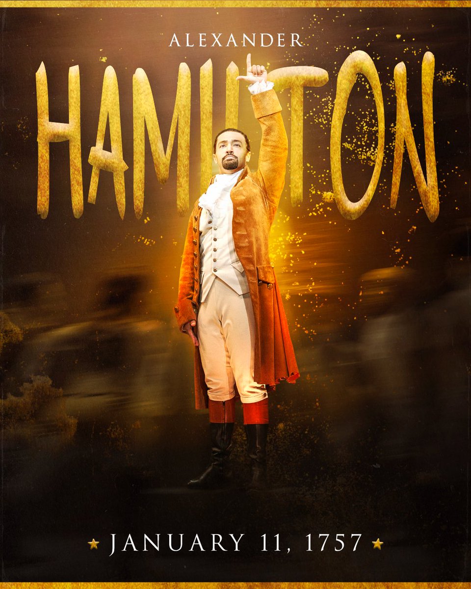 His name is Alexander Hamilton! Give it up for A. Ham, born on this day in 1757!