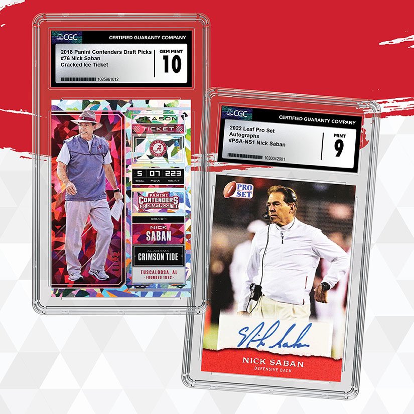 🎩’s off to the Legendary Career of #NickSaban! 🏈

Have you ever pulled a Nick Saban card? Let us know! 🙌