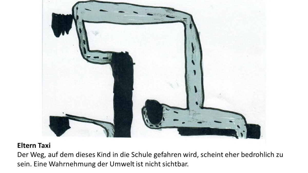 'Kindheit ohne Raum'. Marco Hüttenmoser et al. haben neu ein beeindruckendes Buch mit 5'883 Kinderzeichnungen zum Schulweg geschaffen. Ob Elterntaxi oder per Fuss - wie Kinder das erfahren, wird in den Zeichnungen mehr als deutlich. lit-verlag.de/isbn/978-3-643…