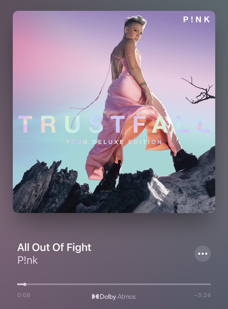 glynis_lumpkin's tweet photo. Driving fast down the freeway playing #alloutoffight by @Pink. What a song on the car radio does for the soulππππ https://t.co/ZBmTZbddHF
