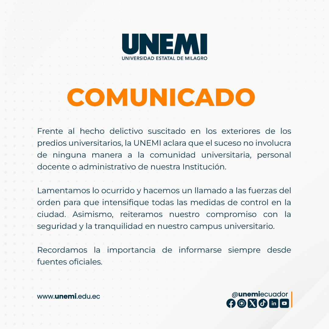 UNEMIEcuador's tweet photo. #Atención 🔴📑 https://t.co/cegUn8SsyS