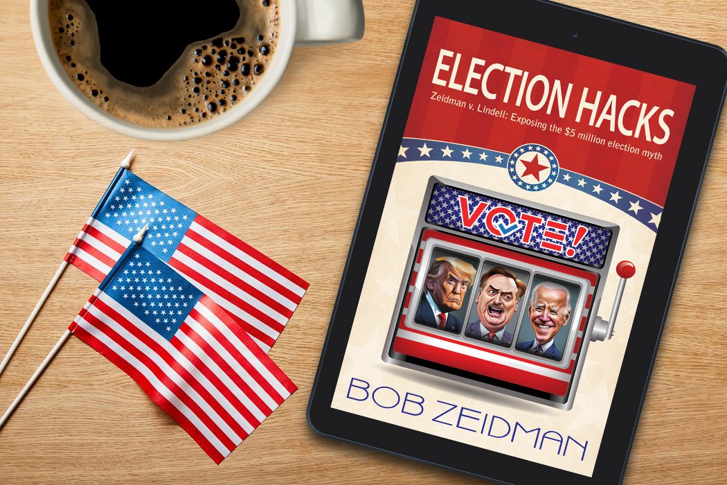 SDBookTours's tweet photo. How I disproved the 2020 "proof" of election fraud &amp; won $5 million
#ElectionHacks @BZwriter @bob.zeidman
Buy - https://t.co/OYIvepeIQ5  
Book Tour- https://t.co/2D9sFZXZhh https://t.co/sMasNzuLwD