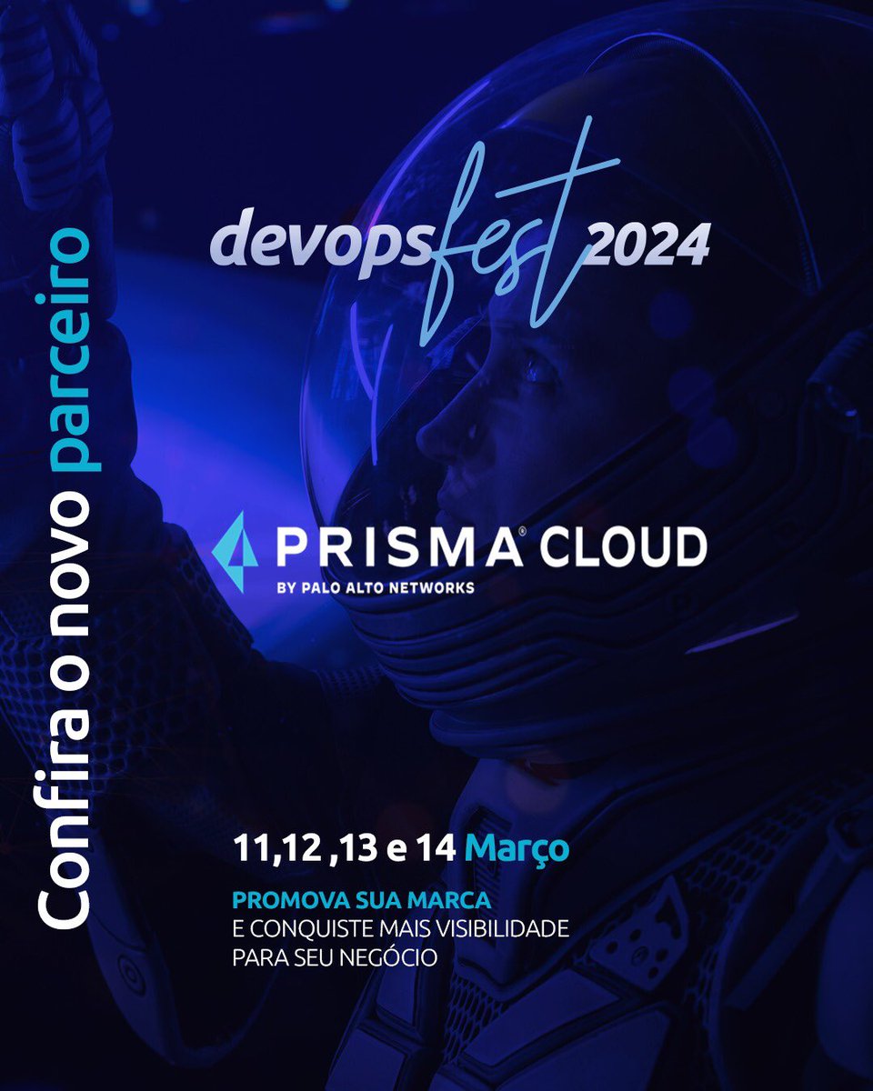 bootcamp_devops's tweet image. Estamos muito animados em anunciar que a @PaloAltoNtwks é patrocinadora oficial do #DevOpsFest !

E com direito a sala “exclusiva” para você  dominar. #CloudSecurity ! 

Pratique #PrismaCloud no #DevOpsFest!

✅ Inscrições : lnkd.in/dGmBC9Re