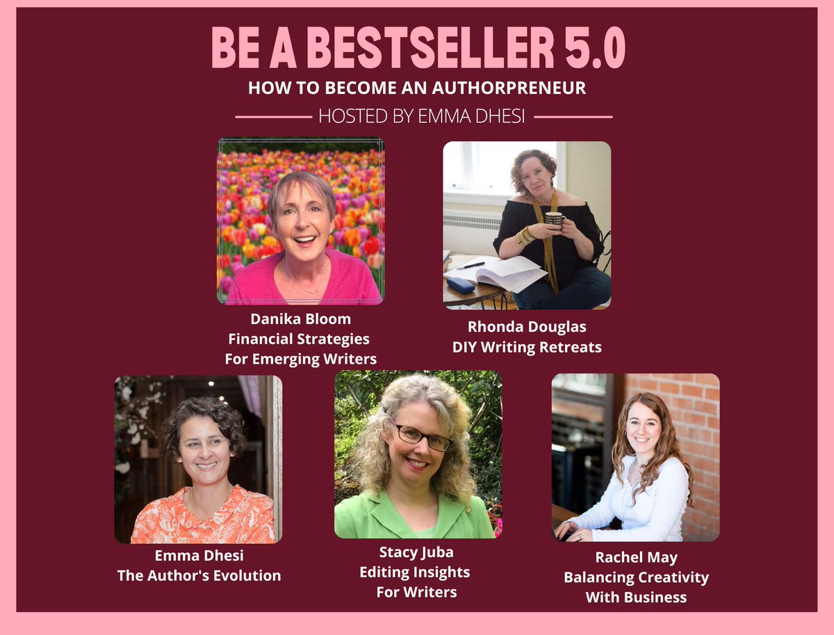'Be A Bestseller 5.0: A masterclass series on how to be an authorpreneur' by Emma Dhesi is running from 15-19 January 2024! Hear from 20+ writers, creatives, editors, & publishers to share their expertise! Best part? It's absolutely free! Register here: buff.ly/3tL19mY