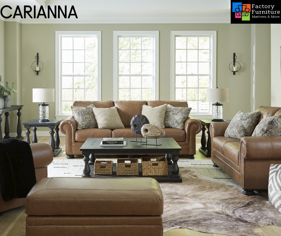 _Furniture4Less's tweet photo. 📷 Elevate your space with the Carianna Leather Collection from Signature Design by Ashley! 📷 Classic roll arms, chic nailhead trim, and luxurious comfort. Your perfect blend of style and relaxation. 📷📷
https://t.co/VHzvbwPbTN*
#DesignInspo #AshleyFurniture #HomeStyle https://t.co/vUY9bZK7qp