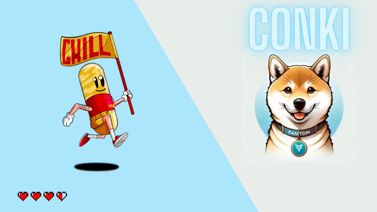 chillpillfi's tweet photo. 💊 2ND PARTNER POOL IS UP 💊
New Partner pool from @ConkInuFTM 🐕
Stake $CHILL to get sCHILL, stake sCHILL to get $CONKI on https://t.co/EmwIw1NNSg https://t.co/P0KASf65n9
