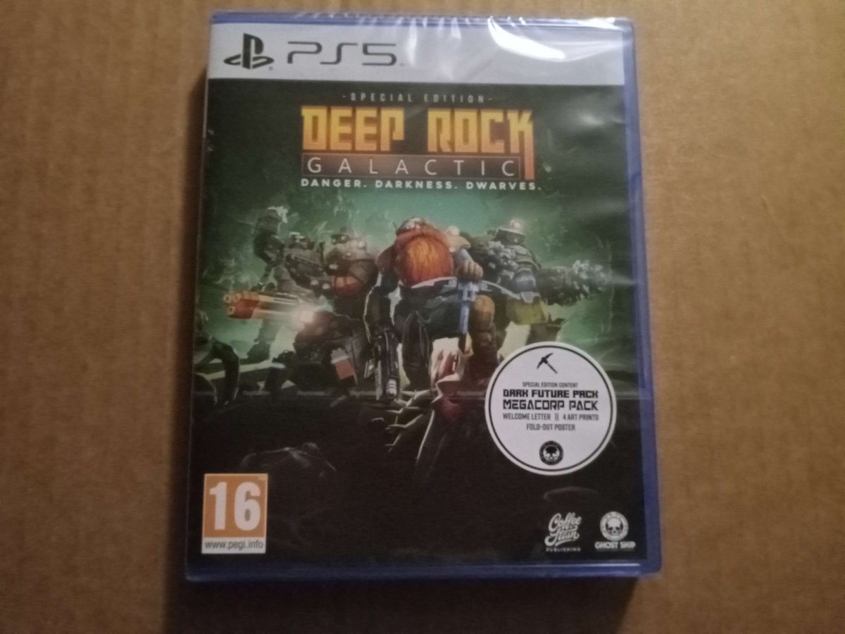 DoesItPlay1's tweet photo. We are giving away one PS5 copy of Deep Rock Galactic!

If you want to win it, simply follow us and repost this tweet.

We'll draw a winner among all eligible followers on January 20th and contact the lucky one via DM. Make sure they are open. ;-)

Disclaimer: This #giveaway is only done by us, with neither this platform or devs/publishers involved. We only have this single copy and won't be able to provide repairs/replacements if the carriers mess up. Shipping worldwide, though.

Please also note that this is the PEGI copy of the game. If you want to add digital content, you'll probably need the proper regional account to do so.

That being said, there is a lot on this disc already, as our recent test of the game showed. Check it out in our database.

#DeepRockGalactic