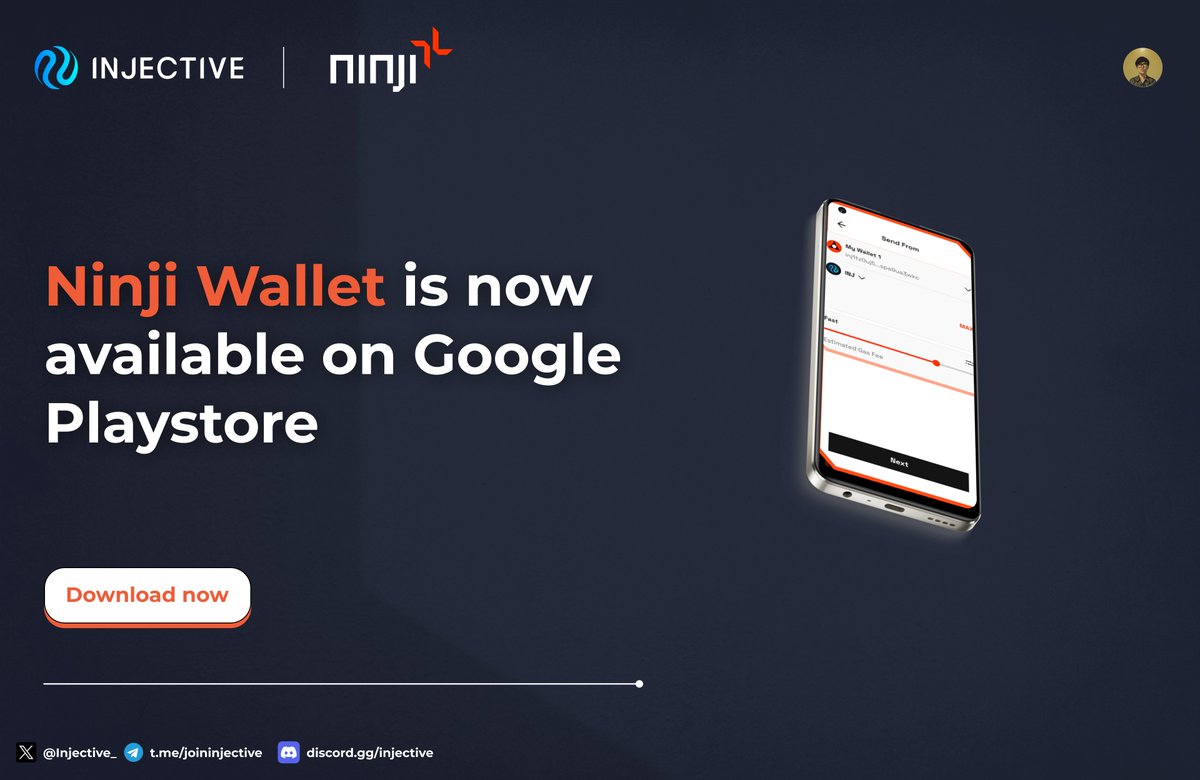 GM nINJas🥷

Finally <a href="/ninjiwallet/">Ninji Wallet</a> is available on Android (Google Playstore) users can now use Ninji Wallet directly from your smartphone.

Download here: play.google.com/store/search?q…